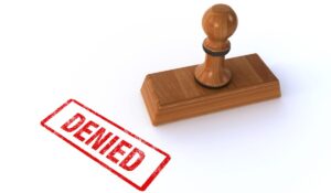 stamp of a denied claim